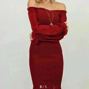 Gorgeous smocked body, off shoulder dress